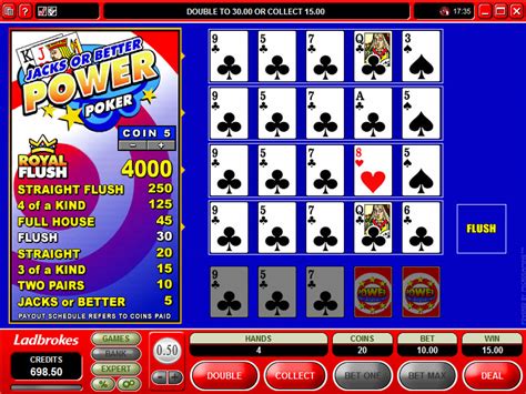 video poker odds jacks or better.